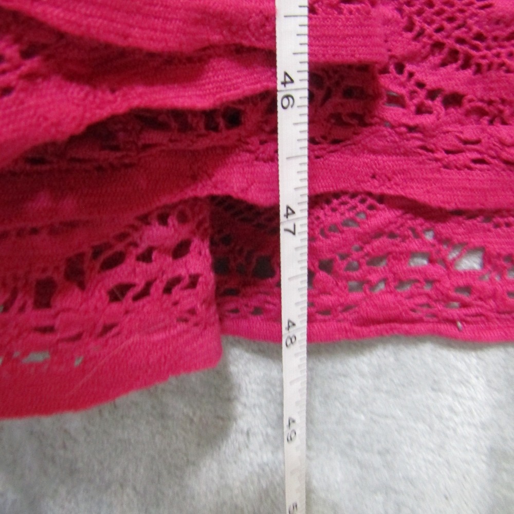 Sundance Maxi Dress Womens XL Pink Excellent Boho Crochet Lace Tiered Sleeveless - Picture 10 of 11